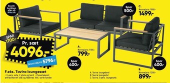 Bilka F.eks. tavira loungesæt tilbud