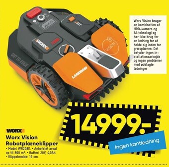 Bilka Worx vision robotplæneklipper tilbud