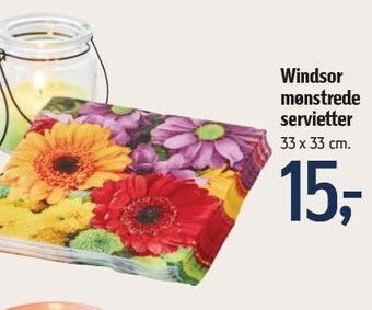 Føtex Windsor mønstrede servietter tilbud