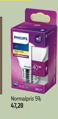 Føtex Philips pære tilbud