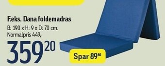 Føtex Dana foldemadras tilbud