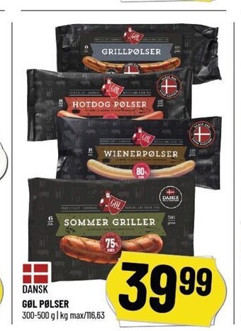 Løvbjerg Gøl pølser tilbud