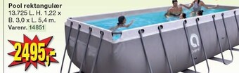 Harald Nyborg Pool rektangulær tilbud
