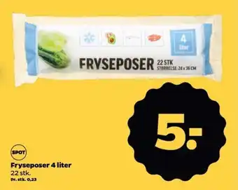 Netto Fryseposer 4 liter tilbud