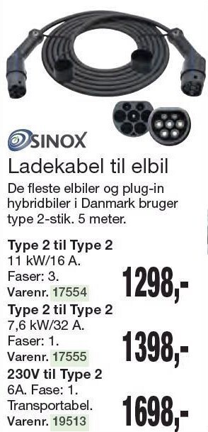 Ladekabel til elbil