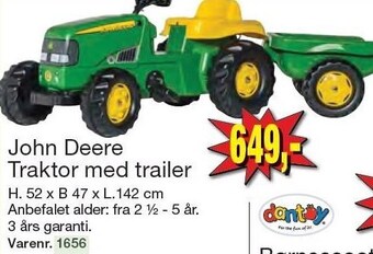 Harald Nyborg John deere traktor med trailer tilbud