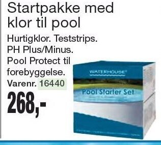 Harald Nyborg Startpakke med klor til pool tilbud