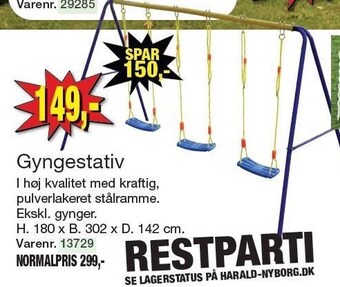 Harald Nyborg Gyngestativ tilbud