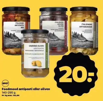 Netto Foodmood antipasti eller oliven tilbud