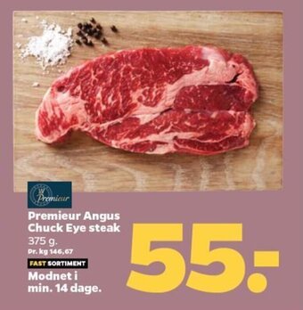 Netto Premieur Angus Chuck Eye steak tilbud