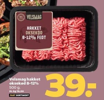 Netto Velsmag hakket oksekød 8-12% tilbud