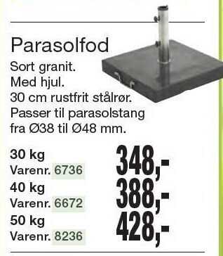 Harald Nyborg Parasolfod tilbud