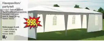 Harald Nyborg Havepavilion/partytelt tilbud