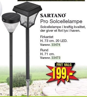 Harald Nyborg Sartano pro solcellelampe tilbud