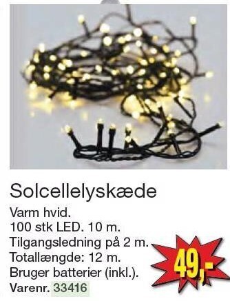Harald Nyborg Solcellelyskæde tilbud