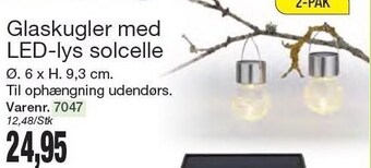 Harald Nyborg Glaskugler med led-lys solcelle tilbud