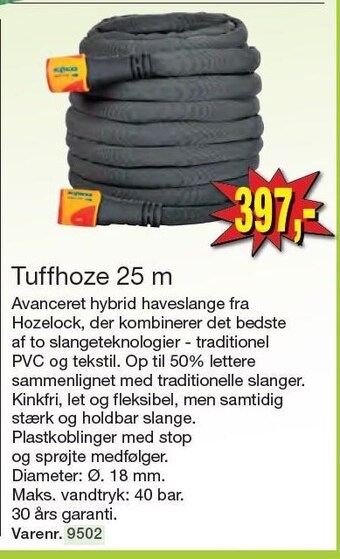Harald Nyborg Tuffhoze 25 m tilbud