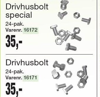 Harald Nyborg Drivhusbolt special tilbud
