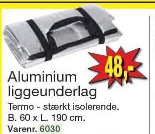 Harald Nyborg Aluminium liggeunderlag tilbud