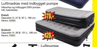 Harald Nyborg Luftmadras med indbygget pumpe tilbud