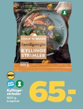 Netto Kyllinge- strimler tilbud