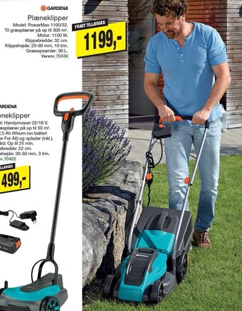 Harald Nyborg Gardena plæneklipper tilbud