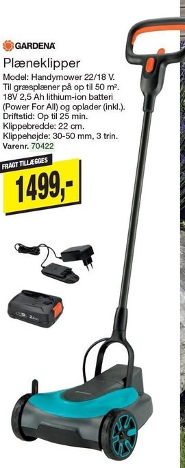 Harald Nyborg Gardena plæneklipper tilbud