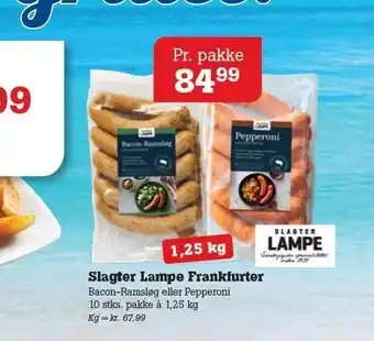Poetzsch Padborg Slagter lampe frankfurter tilbud