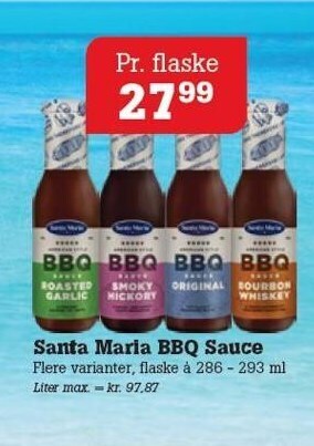 Poetzsch Padborg Santa maria bbq sauce tilbud