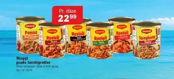 Maggi pasta færdigretter