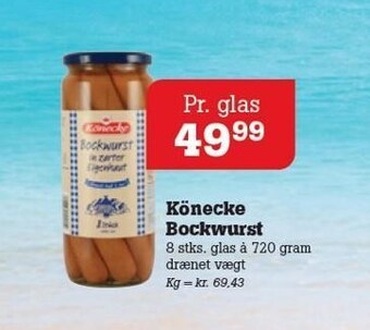Poetzsch Padborg Könecke bockwurst tilbud