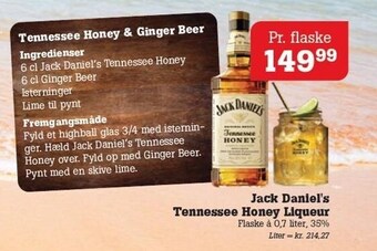 Poetzsch Padborg Jack daniel's tennessee honey liqueur tilbud