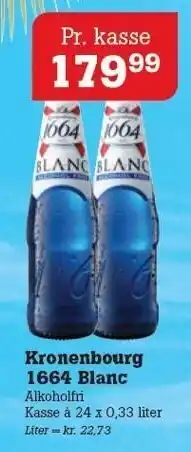 Poetzsch Padborg Kronenbourg 1664 blanc tilbud