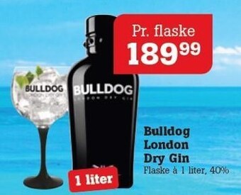 Poetzsch Padborg Bulldog london dry gin tilbud
