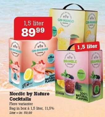 Nordic by nature cocktails
