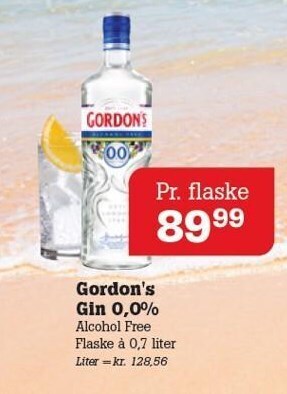 Poetzsch Padborg Gordon's gin 0,0% tilbud