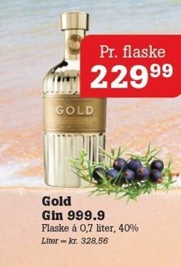 Poetzsch Padborg Gold gin 999.9 tilbud