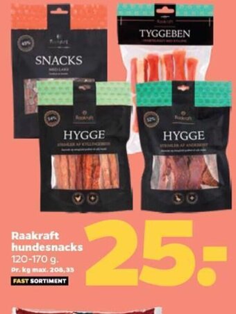 Netto Raakraft hundesnacks tilbud