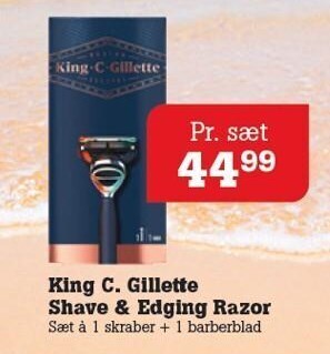 Poetzsch Padborg King c. gillette shave & edging razor tilbud