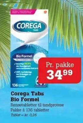 Corega tabs bio formel