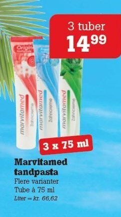 Poetzsch Padborg Marvitamed tandpasta tilbud