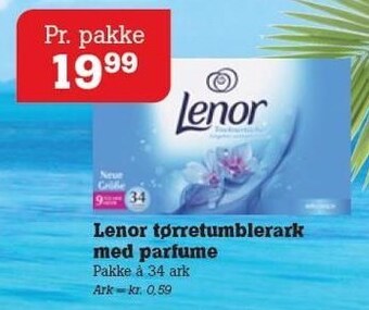 Poetzsch Padborg Lenor tørretumblerark med parfume tilbud