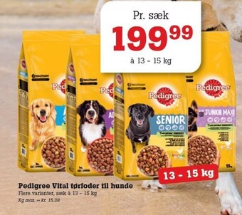 Poetzsch Padborg Pedigree vital tørfoder til hunde tilbud