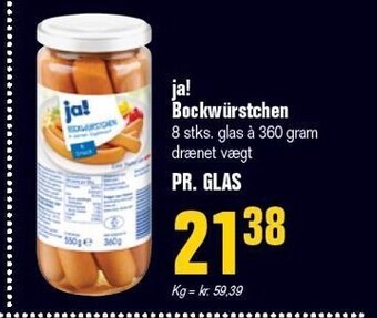 Poetzsch Padborg Ja! bockwürstchen tilbud