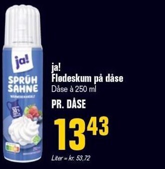 Poetzsch Padborg Ja! flødeskum på dåse tilbud