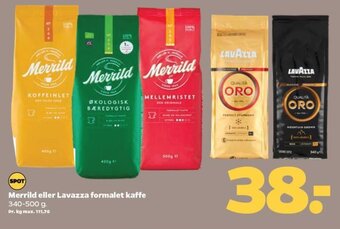 Netto Merrild eller Lavazza formalet kaffe tilbud