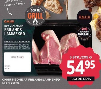 MENY Omhu t-bone af frilandslammekød tilbud