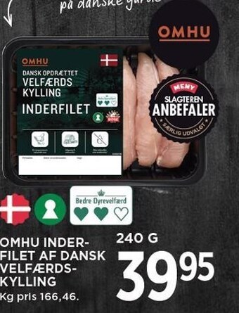 MENY Omhu inderfilet af dansk velfærdskylling tilbud