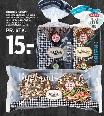 MENY Kohberg brød tilbud