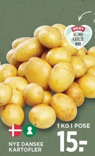 MENY Nye danske kartofler tilbud